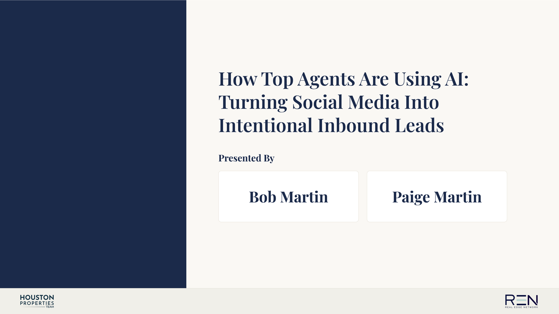 Slide 1 of Turning Social Media Into Reasons to Call
