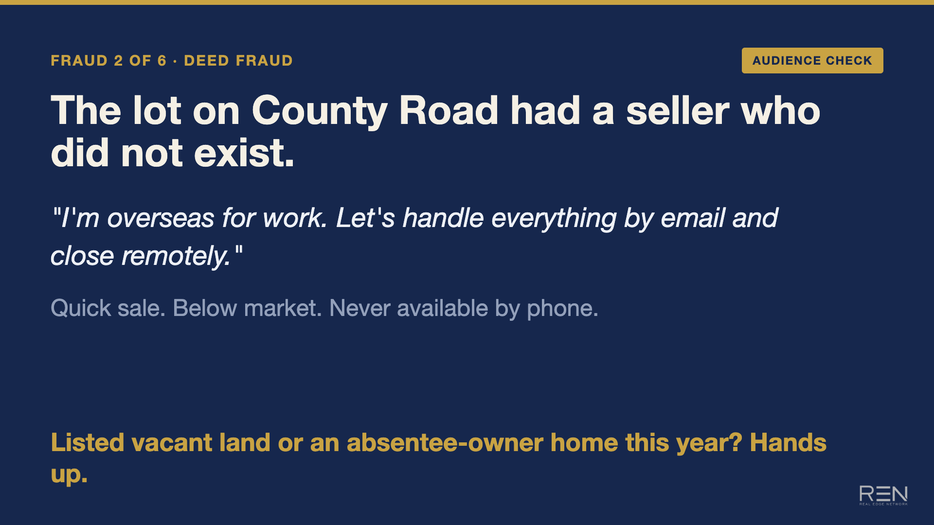 Slide 6 of Can You Spot the AI Scam? 6 Real Estate Frauds That Pass the Eye Test